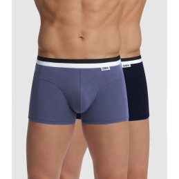 D05H2 UNNO DIM PACK-2 BOXER HOMBRE ALGODON GOMA VISTA Foto 24300