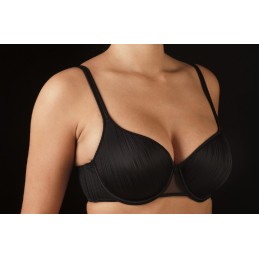Negro ALMUDENA-C SELENE SUJETADOR AROS RELLENO RAYAS SATEN "161" Foto 2433