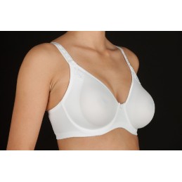 Blanco BERTA-C SELENE SUJETADOR AROS SIN RELLENO APLIQUE TIRANTAS "595" Foto 2477