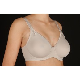 Piel BERTA-C SELENE SUJETADOR AROS SIN RELLENO APLIQUE TIRANTAS "595" Foto 2479