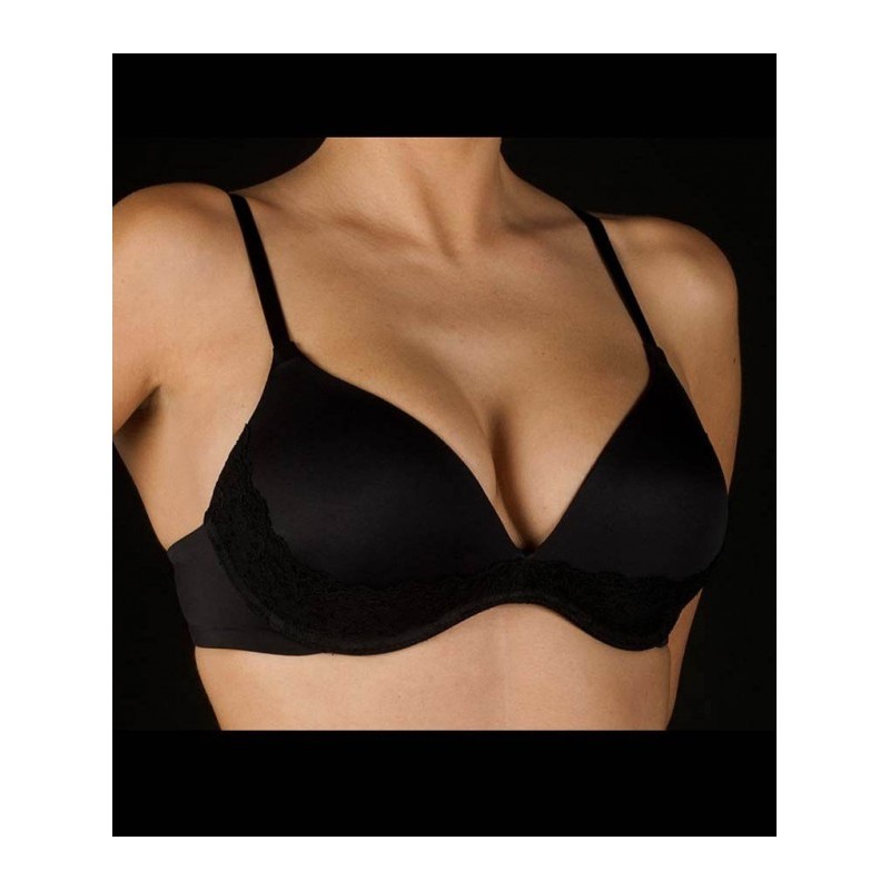 Negro BETTY-B SELENE SUJETADOR PUSH-UP AROS FLEXIBLES ADORNOS BLONDA Foto 2488 Negro BETTY-B SELENE SUJETADOR PUSH-UP AROS FLEXIBLES ADORNOS BLONDA Foto 2488