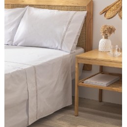 ARGOS VINTAGE DON ALGODON 150 JUEGO SABANAS ALGODON 200 HILOS 2 ALMOHADAS