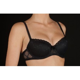 Negro BRIGITTE-B SELENE SUJETADOR BALCONETTE PUSH-UP BLONDA "084" Foto 2508