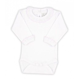 850 RAPIFE BODY BEBE MANGA LARGA Blanco Rosa Foto