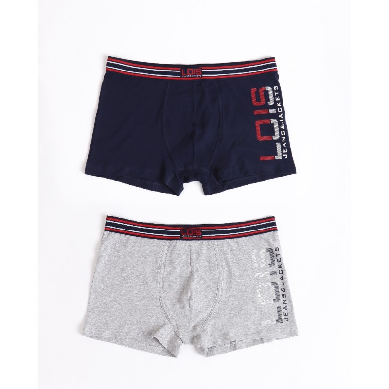 48557P LOIS PACK-2 BOXER HOMBRE BRICKS