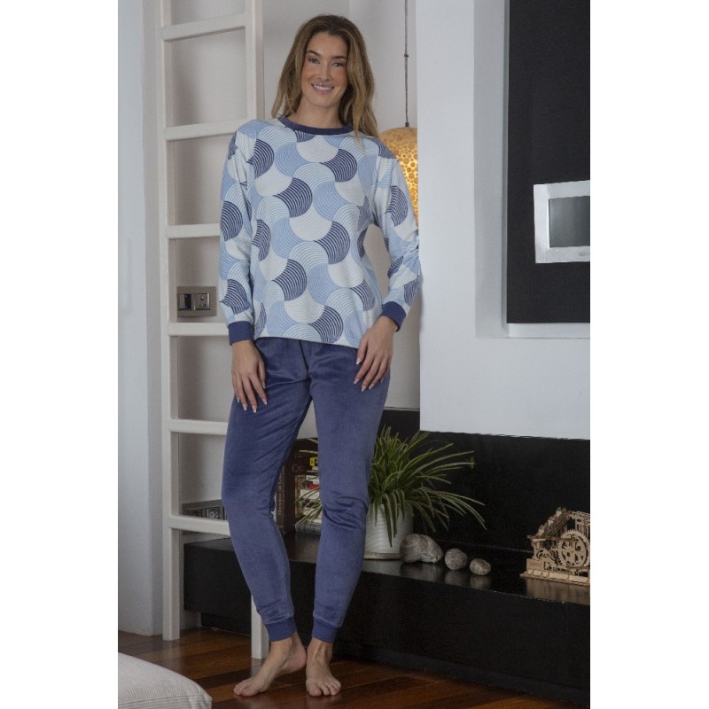 246628 MUSLHER PIJAMA MUJER SPANDEX ESPIRAL CIRCULOS 246628 MUSLHER PIJAMA MUJER SPANDEX ESPIRAL CIRCULOS