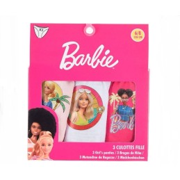 EX3001 BARBIE PACK-3 BRAGUITAS NIÑA ALGODON