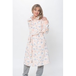 KN-579 IV24 KNT BATA LARGA MUJER CORAZONES