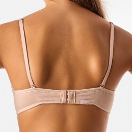 1 301 KEHAT BLANCO SUJETADOR BANDEAU SIN AROS CON RELLENO Piel Foto