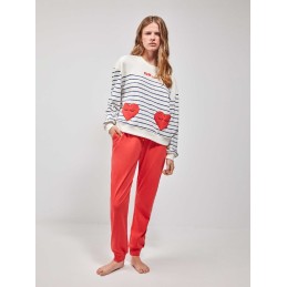 2 20209S GISELA PIJAMA MUJER RAYAS MARINERAS