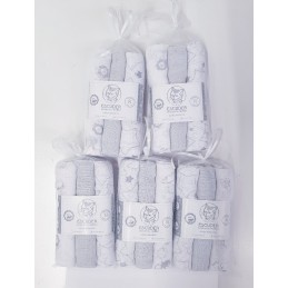 GASA ESCUDER PACK-3 GASA BEBÉ ESTAMPADA 75X75 Gris Foto