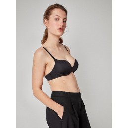 1 10041T B GISELA SUJETADOR PUSH UP SIN AROS Negro Foto