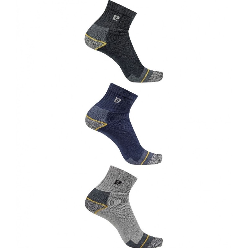 PA9503 PIERRE CARDIN PACK-3 CALCETIN TOBILLERO DEPORTE RIZO