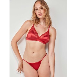 2 10102T GISELA CONJUNTO SUJETADOR TRIANGULAR Rojo Foto