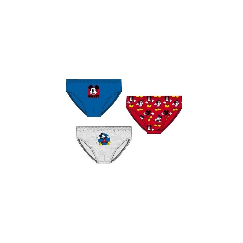 XH80056.2-3 4-5.E00 MICKEY PACK-3 SLIP NIÑO ALGODON XH80056.2-3 4-5.E00 MICKEY PACK-3 SLIP NIÑO ALGODON