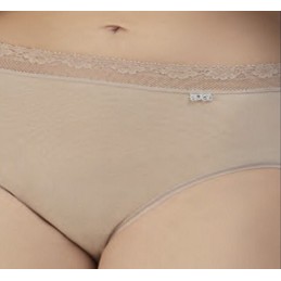 33002 AVET ( Precio de Caja de 6 Uds ) BRAGA BIKINI ALGODON LYCRA ENCAJE CINTURA Foto 26581