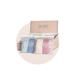 306 AVET PACK-2 BRAGA MIDI ALGODON ESTAMPADA Azul Foto