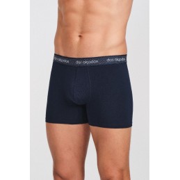 PB54 DON ALGODON PACK-2 BOXER HOMBRE FANTASIA GOMA VISTA Negro Foto