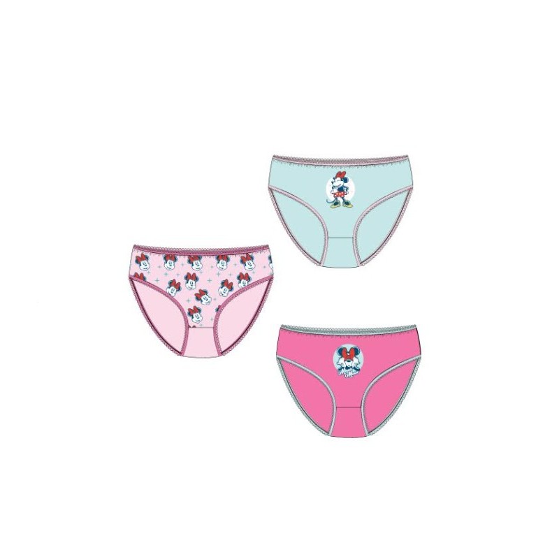 XH80046.E00 MINNIE PACK-3 BRAGUITAS NIÑA ALGODON XH80046.E00 MINNIE PACK-3 BRAGUITAS NIÑA ALGODON
