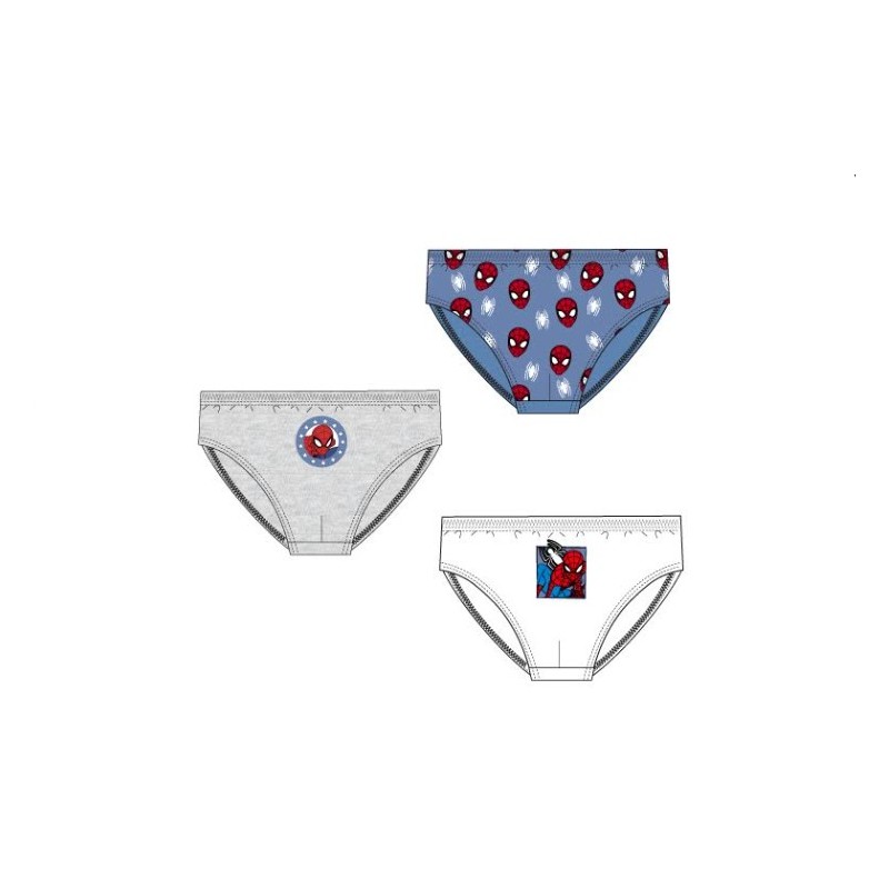 XH80057.E00 SPIDERMAN PACK-3 SLIP NIÑO ALGODON XH80057.E00 SPIDERMAN PACK-3 SLIP NIÑO ALGODON