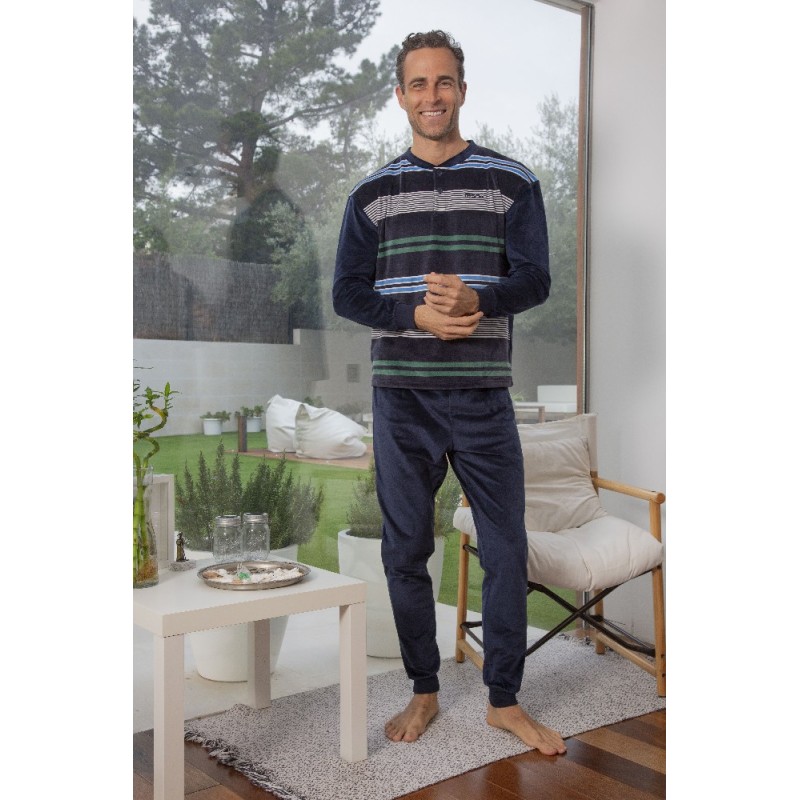 245610 MUSLHER PIJAMA HOMBRE SPANDEX RAYAS 245610 MUSLHER PIJAMA HOMBRE SPANDEX RAYAS