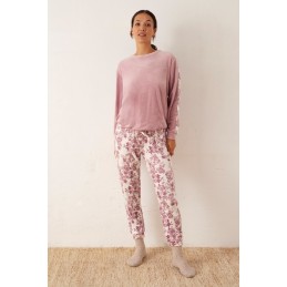 N18452 PROMISE PIJAMA MUJER PANTALON FLORAL