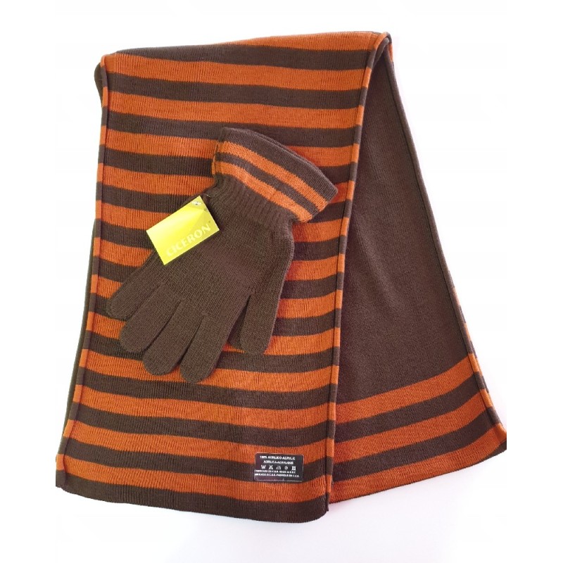 606MA CICERON CONJUNTO GUANTES+BUFANDA LANA