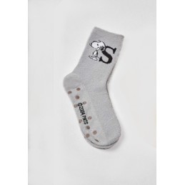 GRIS 2/50076 GISELA CALCETIN MUJER ANTIDESLIZANTE SNOOPY