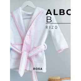 VICHY ARCO BALENO ALBORNOZ BEBE CAPUCHA Blanco Rosa Foto