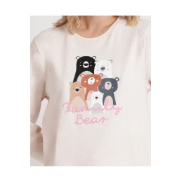 62592 ADMAS PIJAMA MUJER FAMILY BEAR Foto