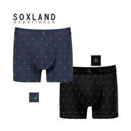 0212431 SOXLAND PACK-2 BOXER HOMBRE FANTASIA