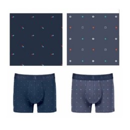 0212430 SOXLAND PACK-2 BOXER HOMBRE FANTASIA