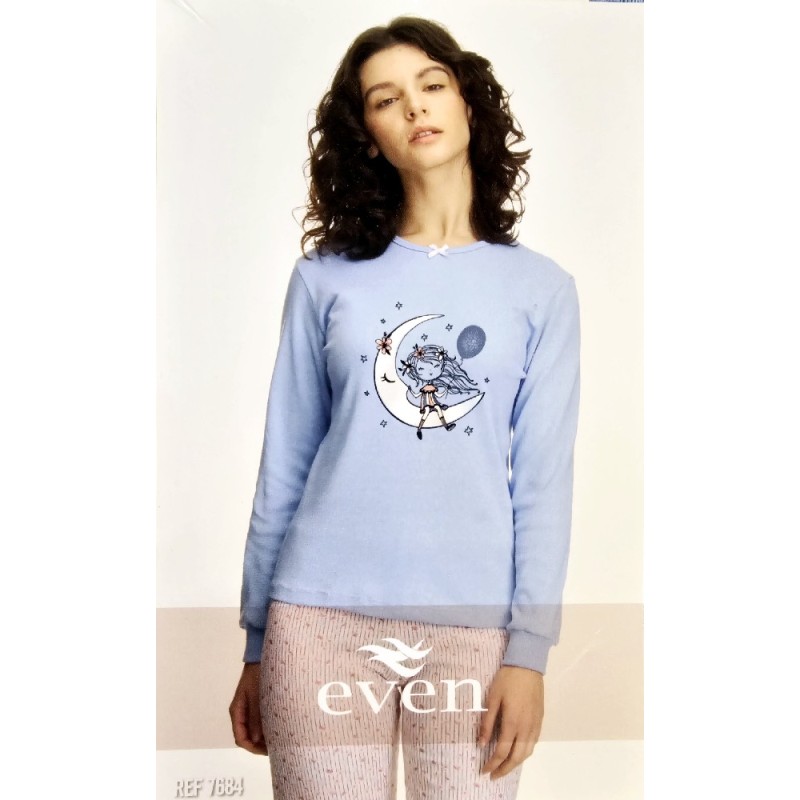 7684 EVEN PIJAMA NIÑA LUNA 7684 EVEN PIJAMA NIÑA LUNA