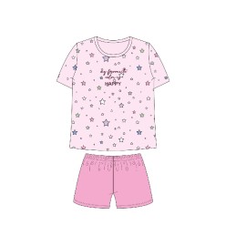 KN-412 VR25 KINANIT PIJAMA NIÑA ESTRELLAS MY FAVORITO COLOR IS HAPPY