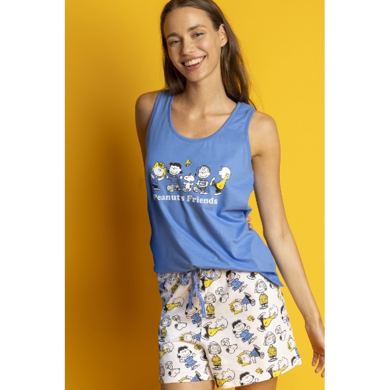 63430 SNOOPY PIJAMA MUJER TIRANTA PEANUTS FRIENDS 63430 SNOOPY PIJAMA MUJER TIRANTA PEANUTS FRIENDS