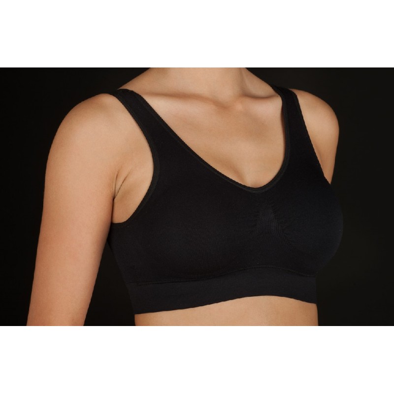 Negro LOUISE-B SELENE SUJETADOR TOP SIN COSTURAS RELLENO EXTRAIBLE "083" Foto 2768 Negro LOUISE-B SELENE SUJETADOR TOP SIN COSTURAS RELLENO EXTRAIBLE "083" Foto 2768