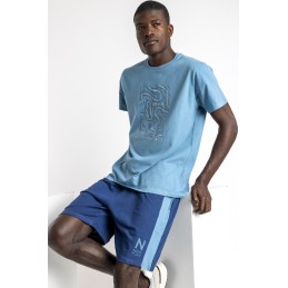 63168 NEW PLAN by ADMAS PIJAMA HOMBRE PLANET BLUE