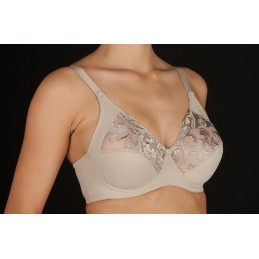 Piel LOURDES-C SELENE SUJETADOR TUL BORDADO AROS SIN RELLENO "096" Foto 2774
