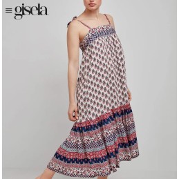 2 40035U GISELA VESTIDO PLAYERO VOLANTES