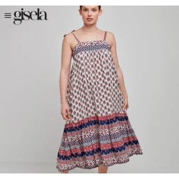 2 40035U GISELA VESTIDO PLAYERO VOLANTES