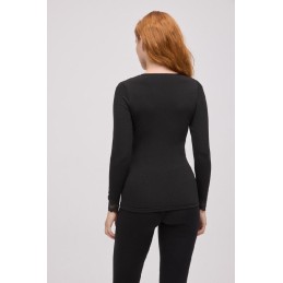 70034 YSABEL MORA CAMISETA TERMICA MUJER PICO ENCAJE Negro Foto 70034 YSABEL MORA CAMISETA TERMICA MUJER PICO ENCAJE Negro Foto