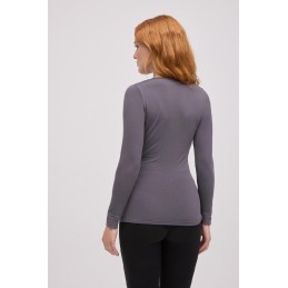 70034 YSABEL MORA CAMISETA TERMICA MUJER PICO ENCAJE Gris Foto 70034 YSABEL MORA CAMISETA TERMICA MUJER PICO ENCAJE Gris Foto
