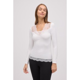 CAVA 70033 YSABEL MORA CAMISETA TERMICA MUJER ENCAJE CAVA 70033 YSABEL MORA CAMISETA TERMICA MUJER ENCAJE