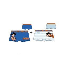 SET1 AZUL/RAYAS YE30013 DRAGON BALLZ PACK-2 BOXER NIÑO ALGODON
