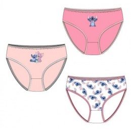 YE80033 LILO  STITCH PACK-3 BRAGUITAS NIÑA ALGODON