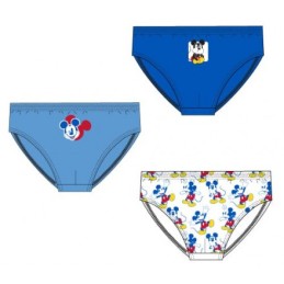 YE80035 MICKEY PACK-3 SLIP NIÑO ALGODON