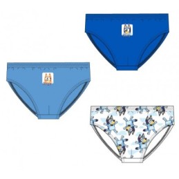 YE80025 BLUEY PACK-3 SLIP NIÑO ALGODON