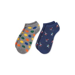 002 0213503 SOXLAND PACK-2 CALCETIN INVISIBLE HOMBRE BAMBOO FANTASIA
