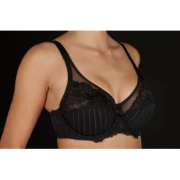 Negro MARILUZ-C SELENE SUJETADOR JACQUARD BLONDA AROS SIN RELLENO "056" Foto 2823