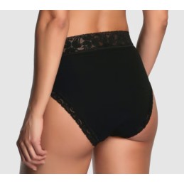 3324 AVET ( Precio de Caja de 6 Uds ) BRAGA BIKINI ALGODON LYCRA BLONDA CAMAL Y CINTURA Negro Foto